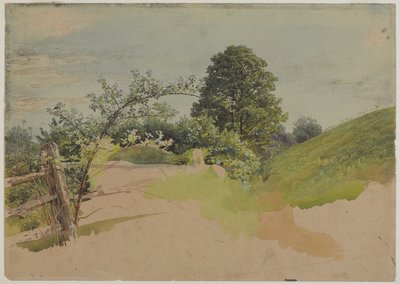 Landscape with Fence, 1870s-1880s by William Trost Richards